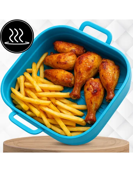 5x WKŁAD SILIKONOWY SKŁADANY DO AIR FRYER FRYTKOWNICY FORMA DO PIECZENIA