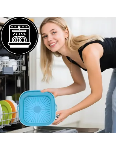 5x WKŁAD SILIKONOWY SKŁADANY DO AIR FRYER FRYTKOWNICY FORMA DO PIECZENIA
