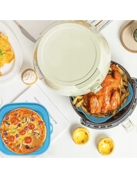 5x WKŁAD SILIKONOWY SKŁADANY DO AIR FRYER FRYTKOWNICY FORMA DO PIECZENIA