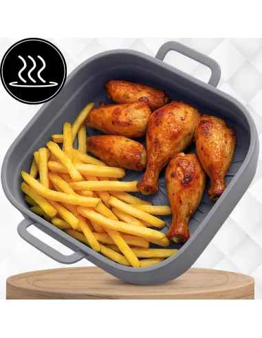 WKŁAD SILIKONOWY SKŁADANY DO AIR FRYER FRYTKOWNICY FORMA DO PIECZENIA