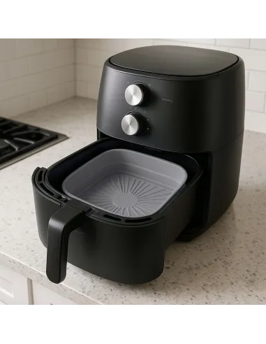 WKŁAD SILIKONOWY SKŁADANY DO AIR FRYER FRYTKOWNICY FORMA DO PIECZENIA