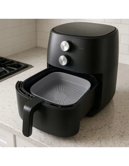 WKŁAD SILIKONOWY SKŁADANY DO AIR FRYER FRYTKOWNICY FORMA DO PIECZENIA
