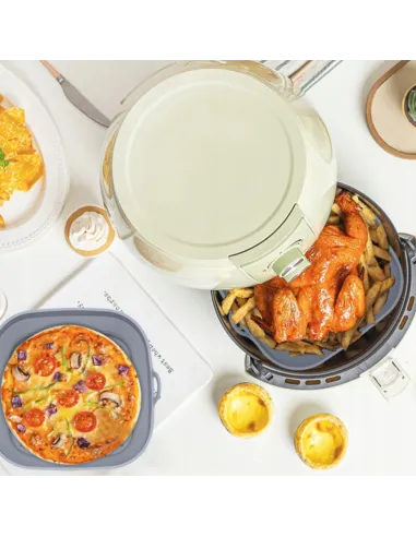 WKŁAD SILIKONOWY SKŁADANY DO AIR FRYER FRYTKOWNICY FORMA DO PIECZENIA