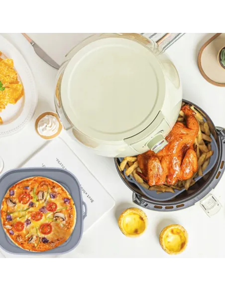 WKŁAD SILIKONOWY SKŁADANY DO AIR FRYER FRYTKOWNICY FORMA DO PIECZENIA
