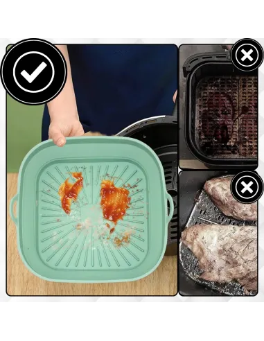 5x WKŁAD SILIKONOWY SKŁADANY DO AIR FRYER FRYTKOWNICY FORMA DO PIECZENIA