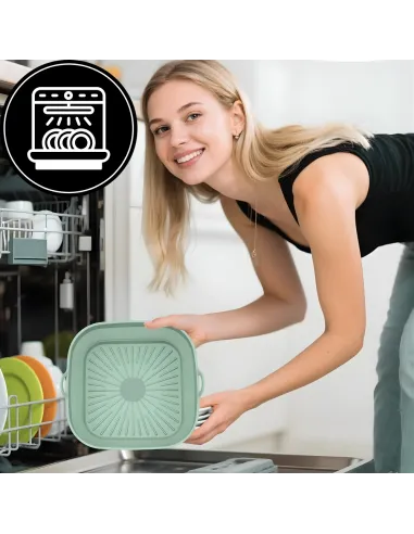 5x WKŁAD SILIKONOWY SKŁADANY DO AIR FRYER FRYTKOWNICY FORMA DO PIECZENIA