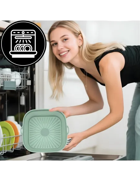 5x WKŁAD SILIKONOWY SKŁADANY DO AIR FRYER FRYTKOWNICY FORMA DO PIECZENIA