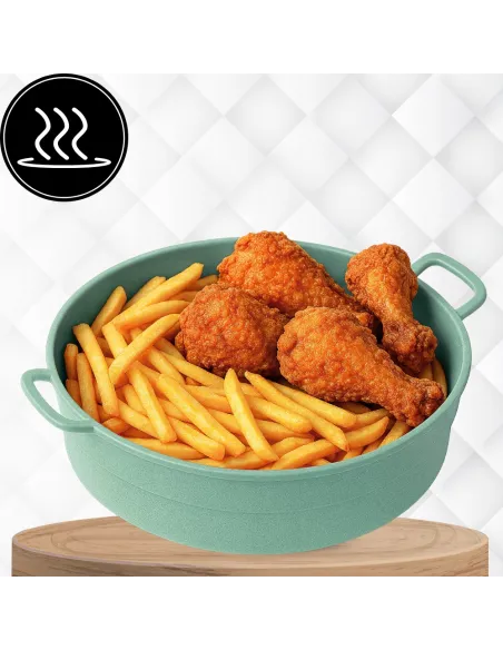 WKŁAD SILIKONOWY SKŁADANY DO AIR FRYER FRYTKOWNICY FORMA DO PIECZENIA