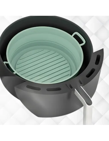 WKŁAD SILIKONOWY SKŁADANY DO AIR FRYER FRYTKOWNICY FORMA DO PIECZENIA