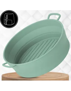 5x WKŁAD SILIKONOWY SKŁADANY DO AIR FRYER FRYTKOWNICY FORMA DO PIECZENIA 2