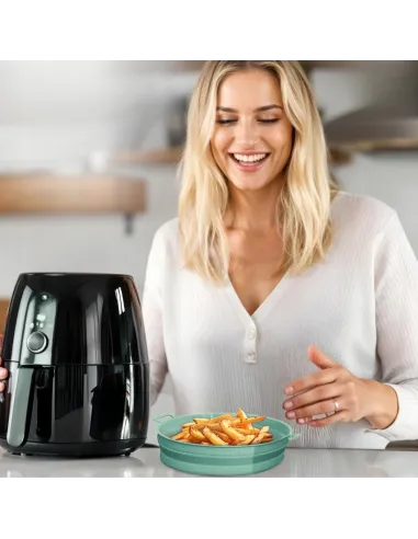 5x WKŁAD SILIKONOWY SKŁADANY DO AIR FRYER FRYTKOWNICY FORMA DO PIECZENIA