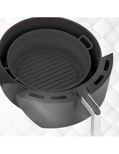 WKŁAD SILIKONOWY SKŁADANY DO AIR FRYER FRYTKOWNICY FORMA DO PIECZENIA