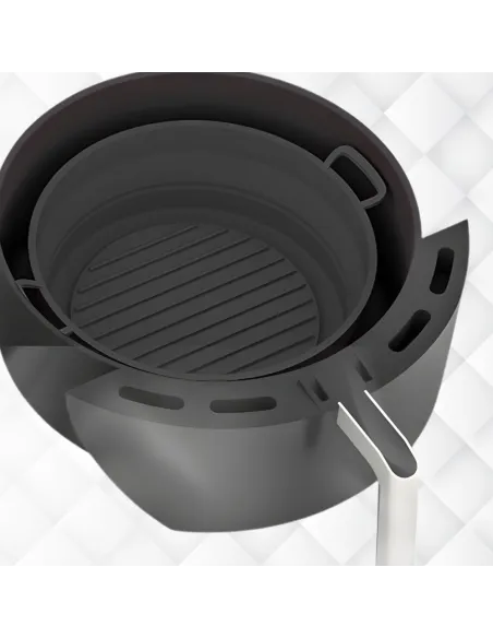 WKŁAD SILIKONOWY SKŁADANY DO AIR FRYER FRYTKOWNICY FORMA DO PIECZENIA