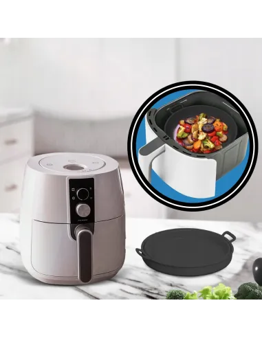 WKŁAD SILIKONOWY SKŁADANY DO AIR FRYER FRYTKOWNICY FORMA DO PIECZENIA