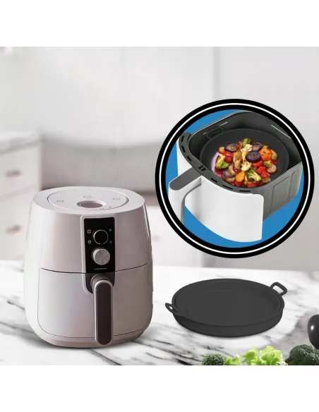 WKŁAD SILIKONOWY SKŁADANY DO AIR FRYER FRYTKOWNICY FORMA DO PIECZENIA