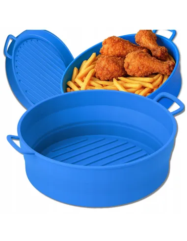 WKŁAD SILIKONOWY SKŁADANY DO AIR FRYER FRYTKOWNICY FORMA DO PIECZENIA