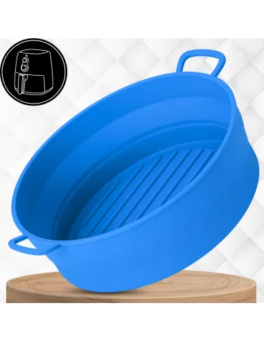WKŁAD SILIKONOWY SKŁADANY DO AIR FRYER FRYTKOWNICY FORMA DO PIECZENIA