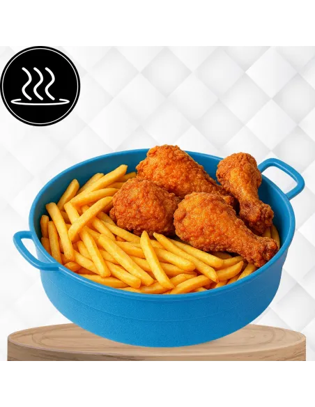 WKŁAD SILIKONOWY SKŁADANY DO AIR FRYER FRYTKOWNICY FORMA DO PIECZENIA