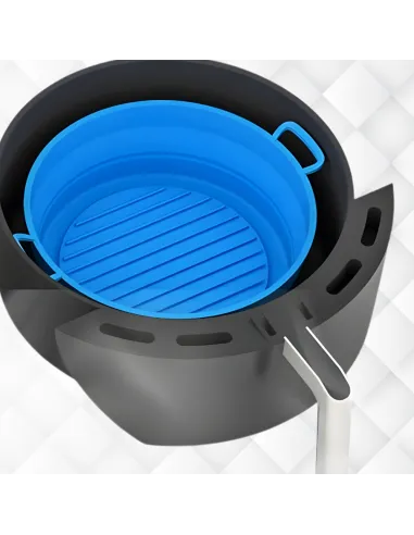 WKŁAD SILIKONOWY SKŁADANY DO AIR FRYER FRYTKOWNICY FORMA DO PIECZENIA