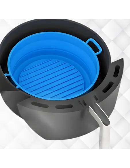 WKŁAD SILIKONOWY SKŁADANY DO AIR FRYER FRYTKOWNICY FORMA DO PIECZENIA