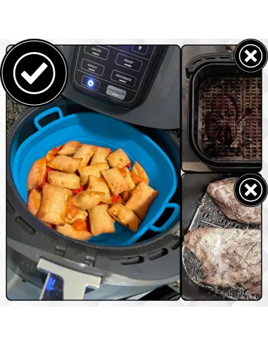 WKŁAD SILIKONOWY SKŁADANY DO AIR FRYER FRYTKOWNICY FORMA DO PIECZENIA