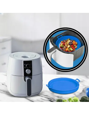 WKŁAD SILIKONOWY SKŁADANY DO AIR FRYER FRYTKOWNICY FORMA DO PIECZENIA
