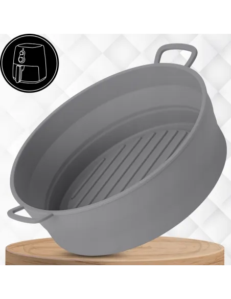 WKŁAD SILIKONOWY SKŁADANY DO AIR FRYER FRYTKOWNICY FORMA DO PIECZENIA