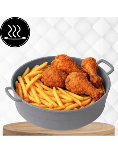 WKŁAD SILIKONOWY SKŁADANY DO AIR FRYER FRYTKOWNICY FORMA DO PIECZENIA