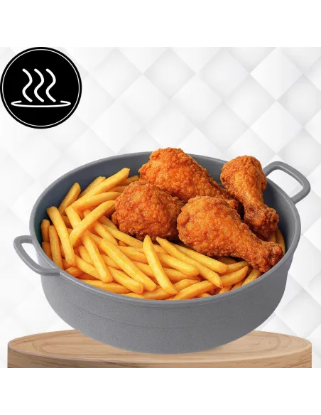 WKŁAD SILIKONOWY SKŁADANY DO AIR FRYER FRYTKOWNICY FORMA DO PIECZENIA