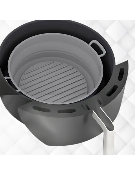 WKŁAD SILIKONOWY SKŁADANY DO AIR FRYER FRYTKOWNICY FORMA DO PIECZENIA