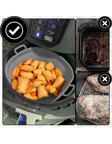 WKŁAD SILIKONOWY SKŁADANY DO AIR FRYER FRYTKOWNICY FORMA DO PIECZENIA