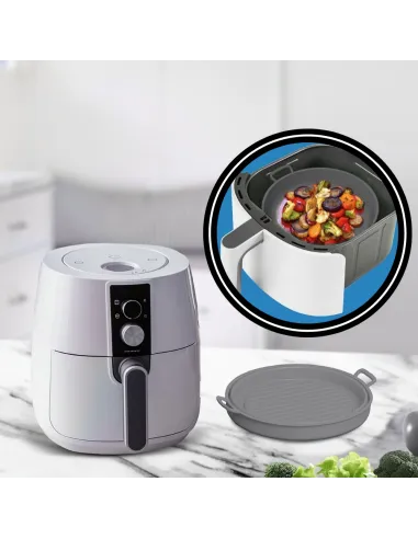 WKŁAD SILIKONOWY SKŁADANY DO AIR FRYER FRYTKOWNICY FORMA DO PIECZENIA