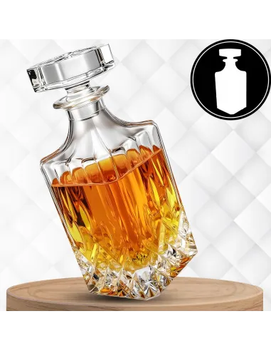 Zestaw do Whisky KARAFKA 900ml + 6x SZKLANEK w ELEGANCKIM Pudełku