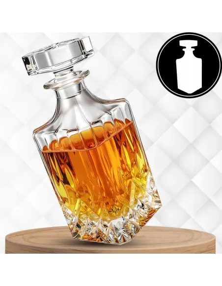 Zestaw do Whisky KARAFKA 900ml + 6x SZKLANEK w ELEGANCKIM Pudełku