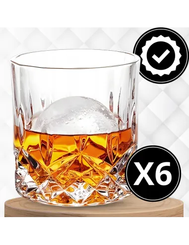 Zestaw do Whisky KARAFKA 900ml + 6x SZKLANEK w ELEGANCKIM Pudełku