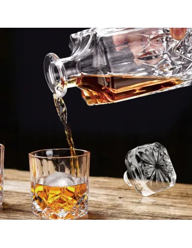 Zestaw do Whisky KARAFKA 900ml + 6x SZKLANEK w ELEGANCKIM Pudełku