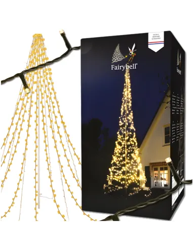CHOINKA DUŻA ZEWNĘTRZNA Fairybell 800cm 480 LED Biały Ciepły