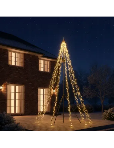 CHOINKA DUŻA ZEWNĘTRZNA Fairybell 800cm 480 LED Biały Ciepły