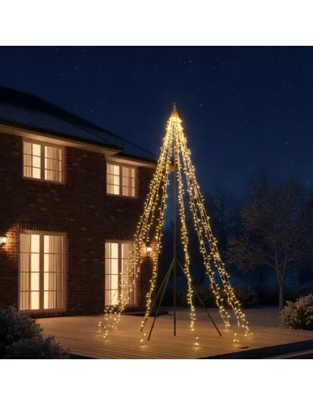 CHOINKA DUŻA ZEWNĘTRZNA Fairybell 800cm 480 LED Biały Ciepły