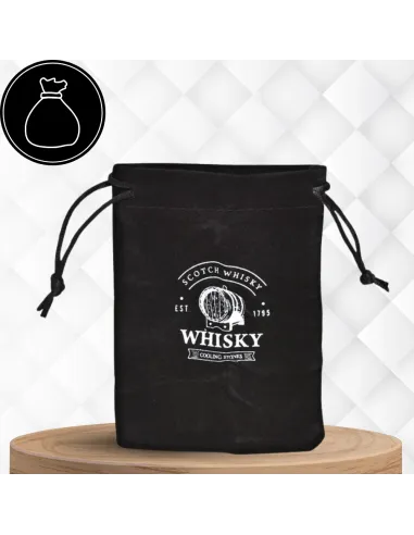 4x SZKLANKI do WHISKY W Drewnianej SZKATUŁCE + 8x Kamienie BAZALTOWE