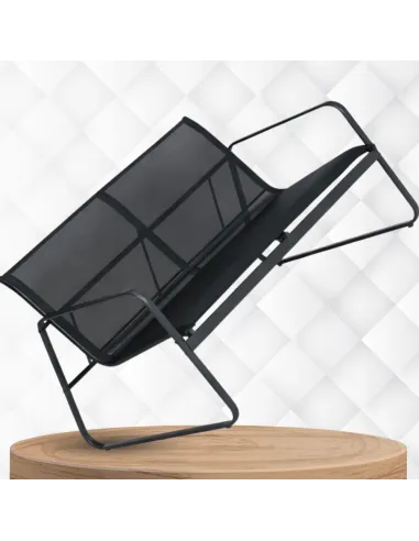 ZESTAW MEBLI Ogrodowych Meble Ogrodowe 4el Czarny SOFA 2x FOTEL STÓŁ
