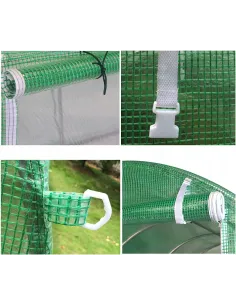 TUNEL FOLIOWY OGRODNICZY 3x6m FOLIA 18m2 SZKLARNIA OGRODOWA FOLIAK UV-4 2