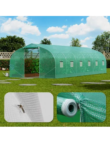TUNEL FOLIOWY OGRODNICZY 3x6m FOLIA 18m2 SZKLARNIA OGRODOWA FOLIAK UV-4