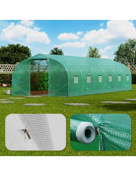TUNEL FOLIOWY OGRODNICZY 3x6m FOLIA 18m2 SZKLARNIA OGRODOWA FOLIAK UV-4
