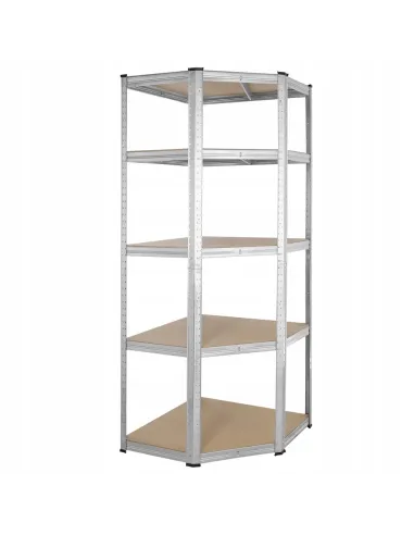 REGAŁ NAROŻNY METALOWY 2w1 MAGAZYNOWY GARAŻOWY 180x90x40cm 875kg