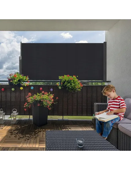 MARKIZA Boczna TARASOWA Balkonowa Roleta Parawan Zwijana 140 x 300 cm