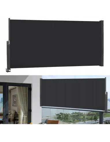 MARKIZA Boczna TARASOWA Balkonowa Roleta Parawan Zwijana 140 x 300 cm