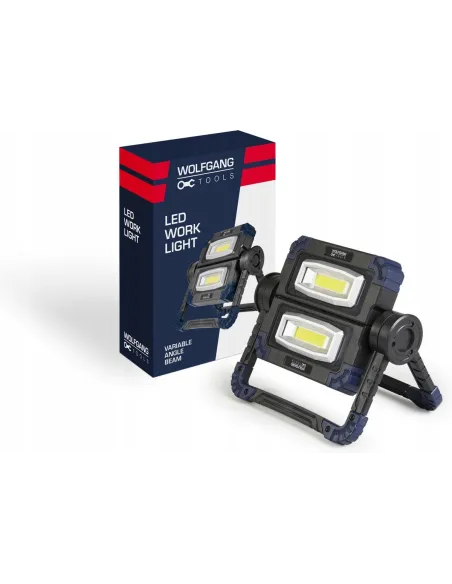 NAŚWIETLACZ LED HALOGEN LAMPA REFLEKTOR BUDOWLANY SKŁADANY na Baterie