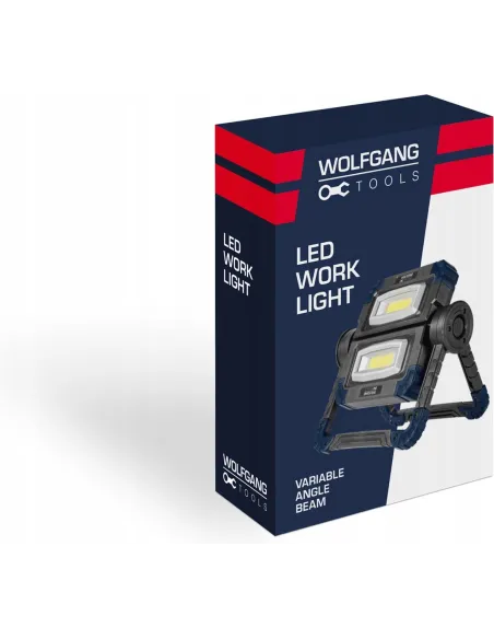 NAŚWIETLACZ LED HALOGEN LAMPA REFLEKTOR BUDOWLANY SKŁADANY na Baterie