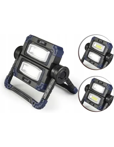 NAŚWIETLACZ LED HALOGEN LAMPA REFLEKTOR BUDOWLANY SKŁADANY na Baterie